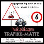 Trafikk-matte Multiplikasjon