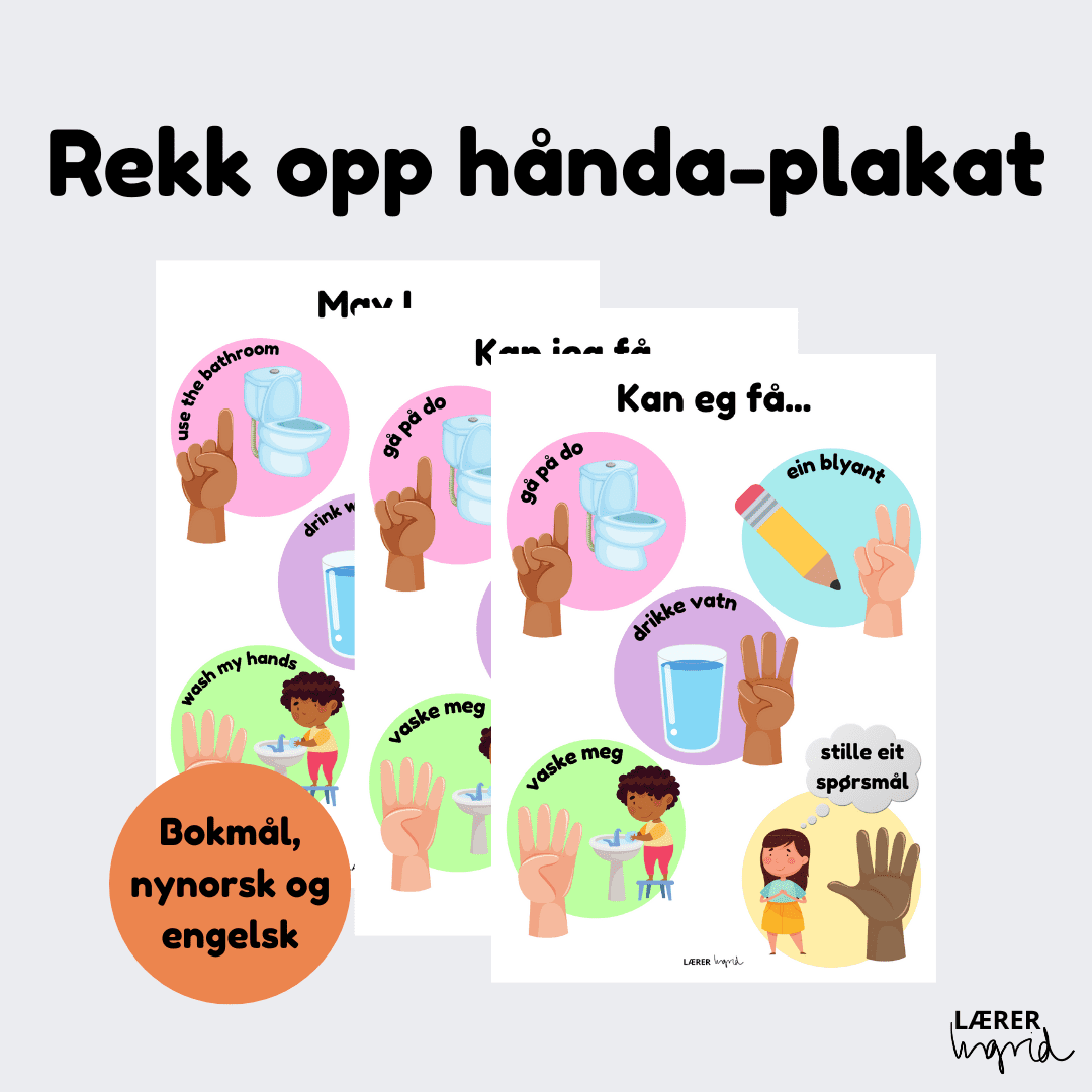 Rekk opp hånda-plakat