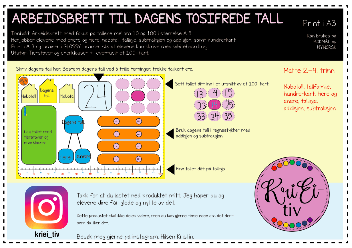 DAGENS TALL 10-100