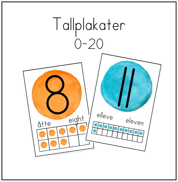 Tallplakater 0-20