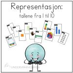 Representasjon: tallene fra 1 til 10, ulike representasjoner – oppdatert