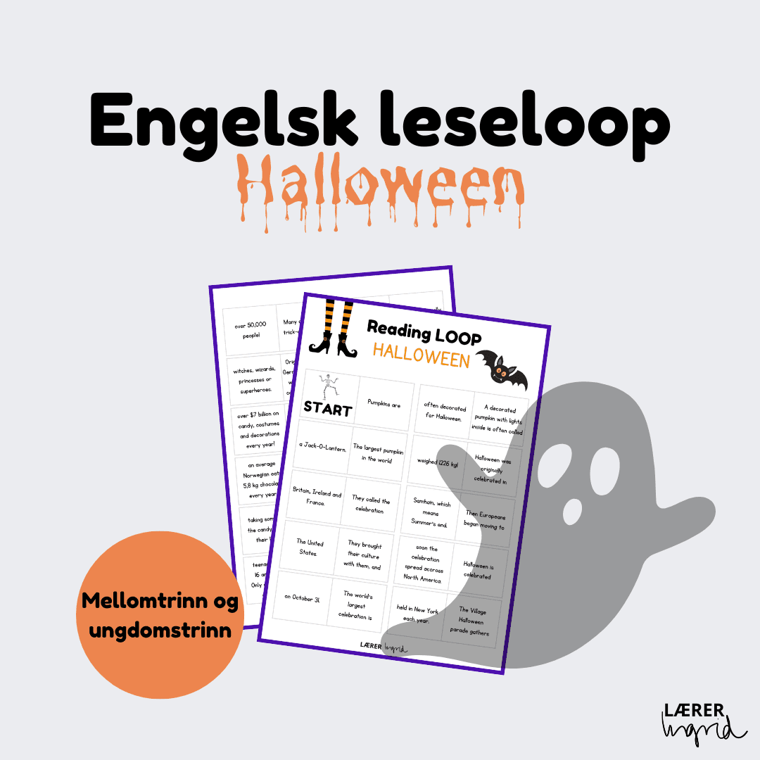 Engelsk leseloop Halloween