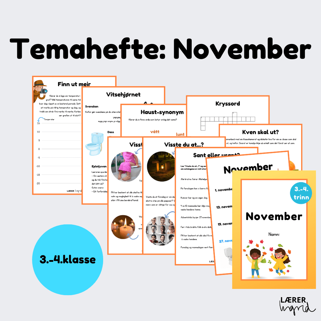 Temahefte: November 2023 3.-4.trinn BM+NN