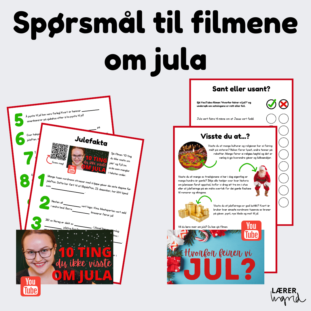 Spørsmål til filmene om jula bm+nn