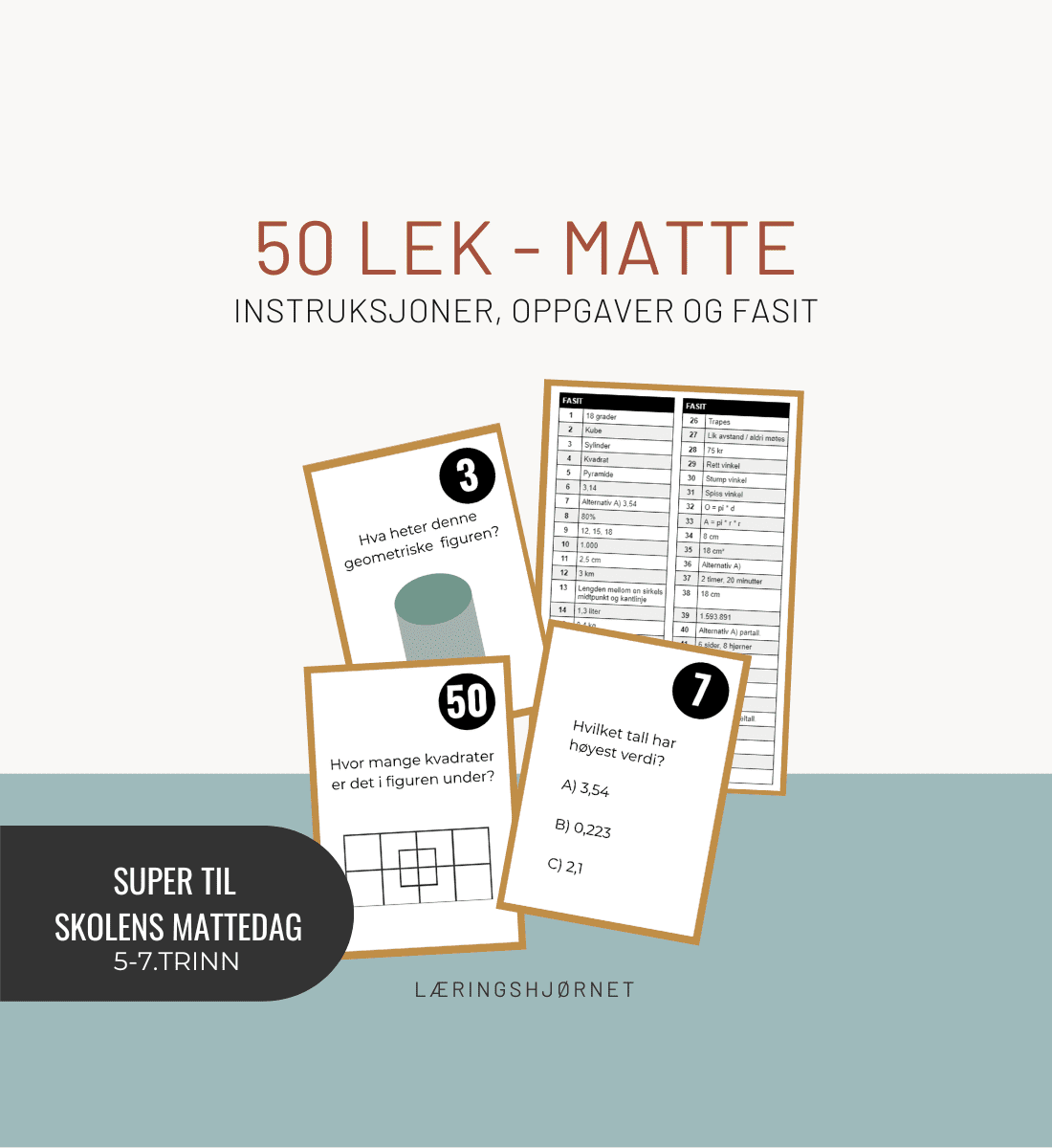 50-lek matematikk 5-7.trinn