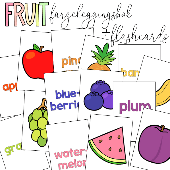 Fruit: bok og flashcards