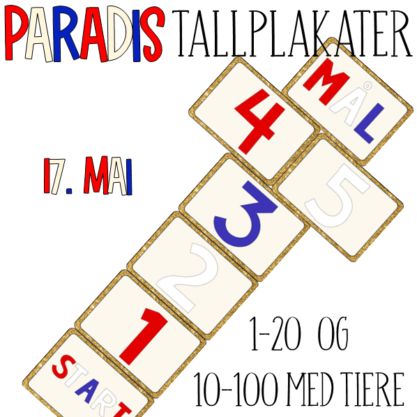 17. mai paradis tallplakater