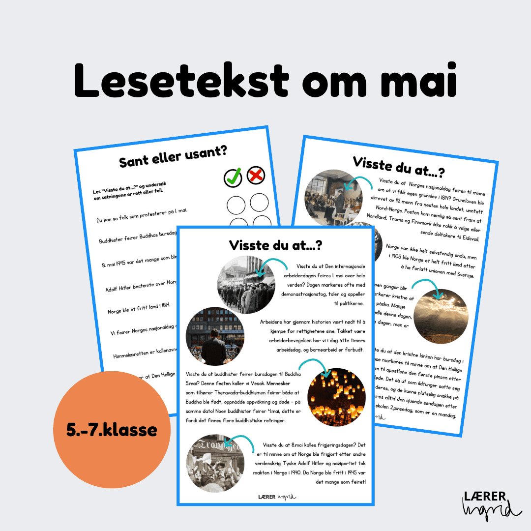 Lesetekst om mai (BM)