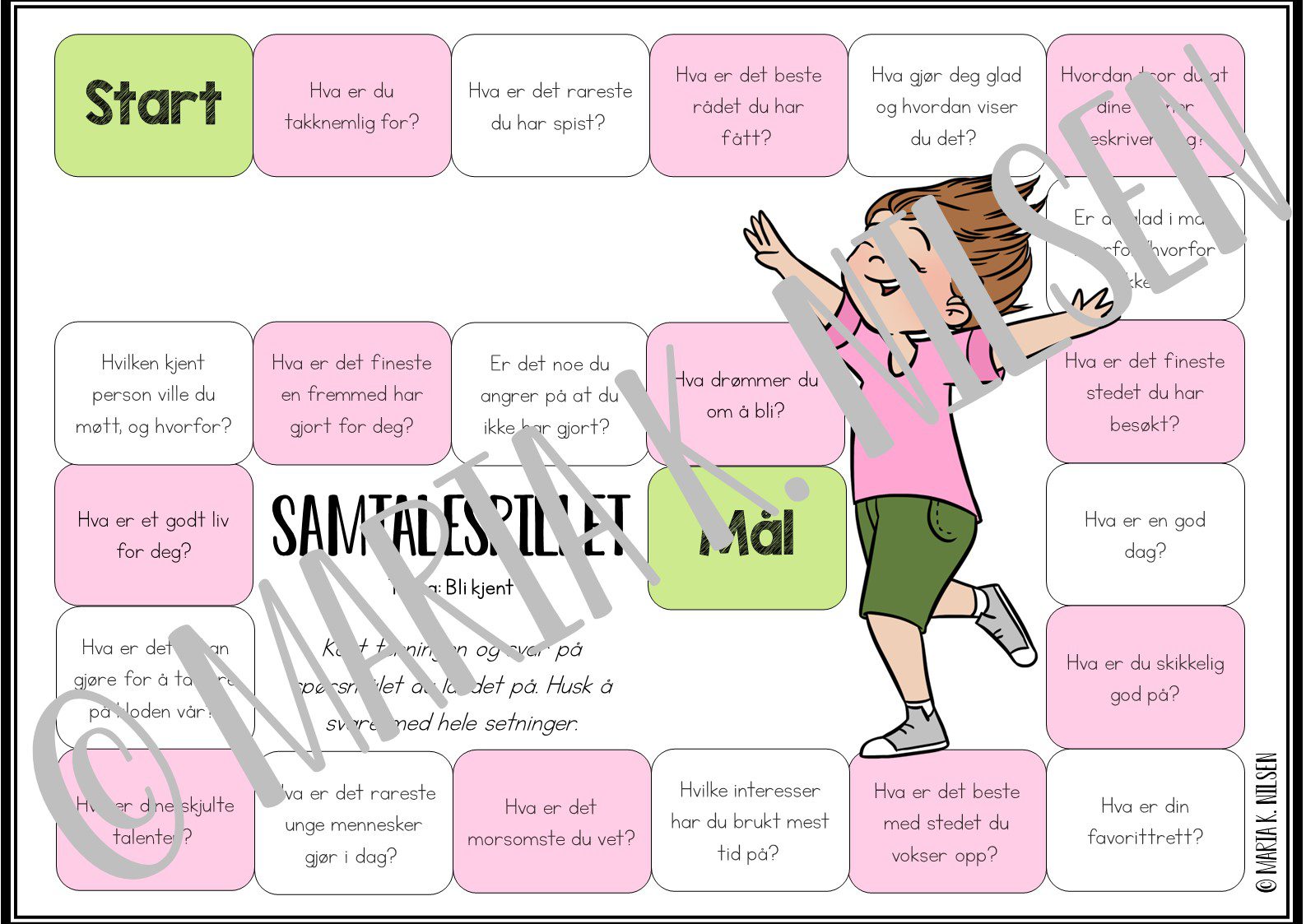 Samtalespill – Bli kjent 2