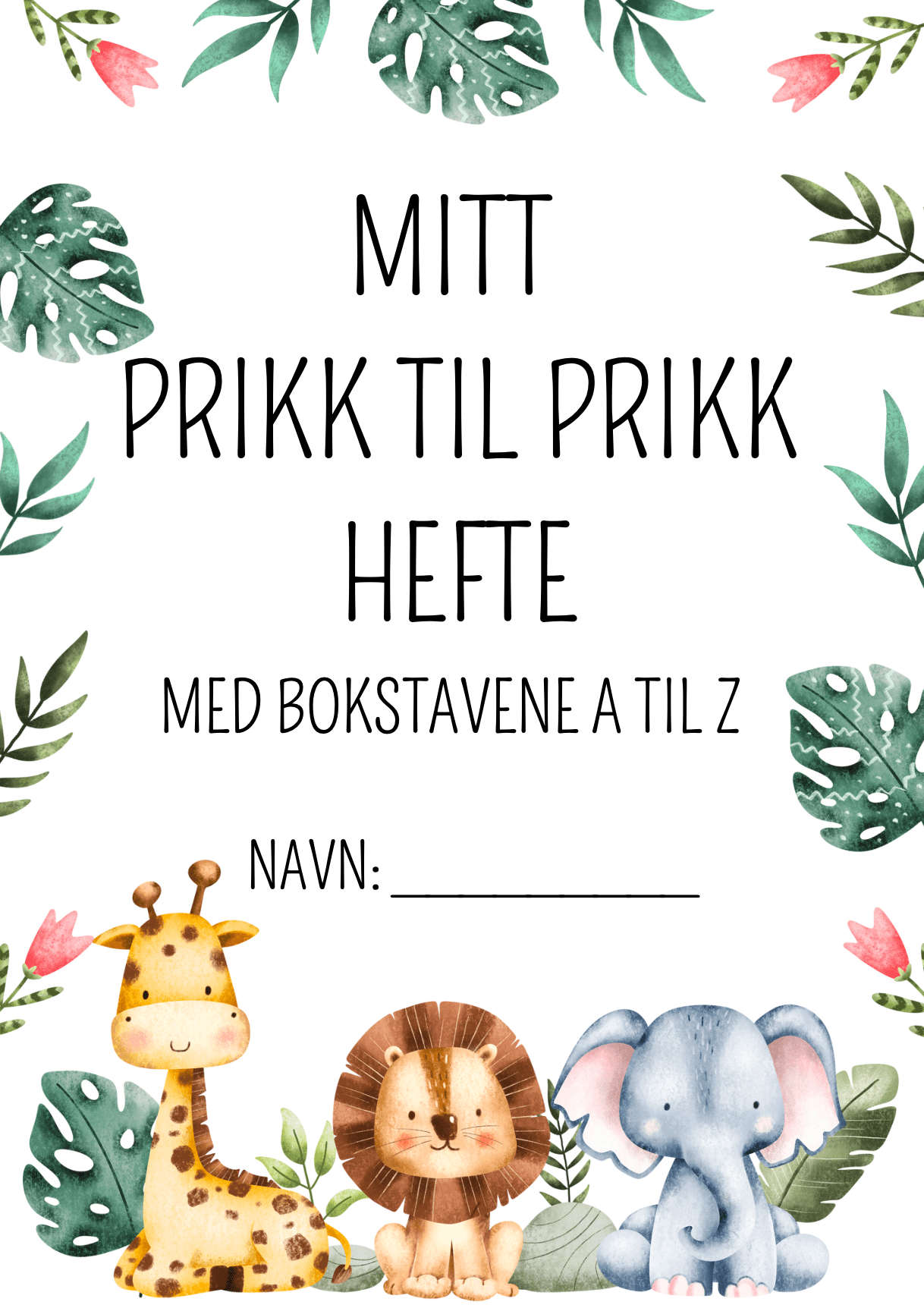 Prikk til prikk hefte med tallene 0-60 / bokstavene a til z (ikke Æ, Ø, Å!)