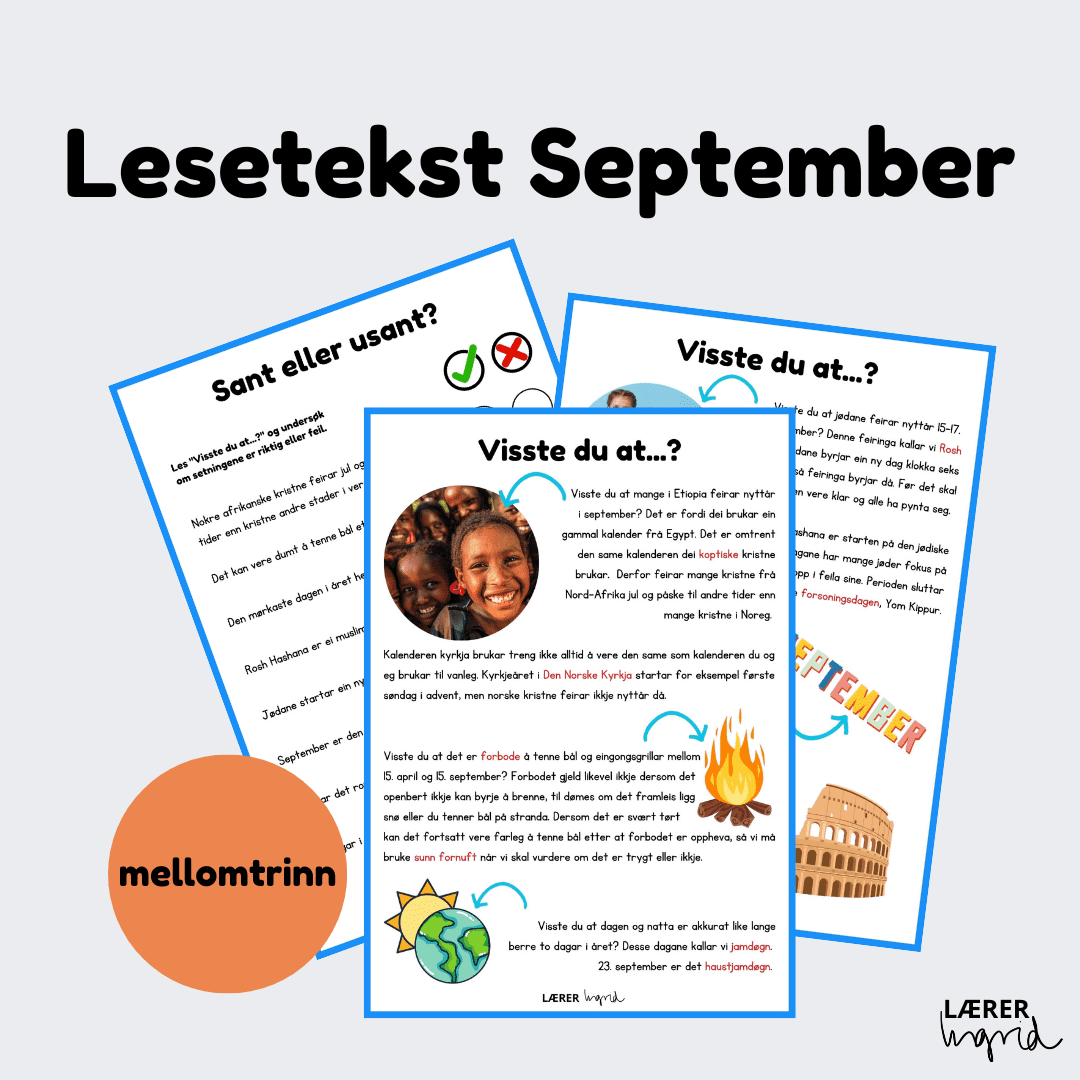 Lesetekst om september 5.-7.klasse BM+NN