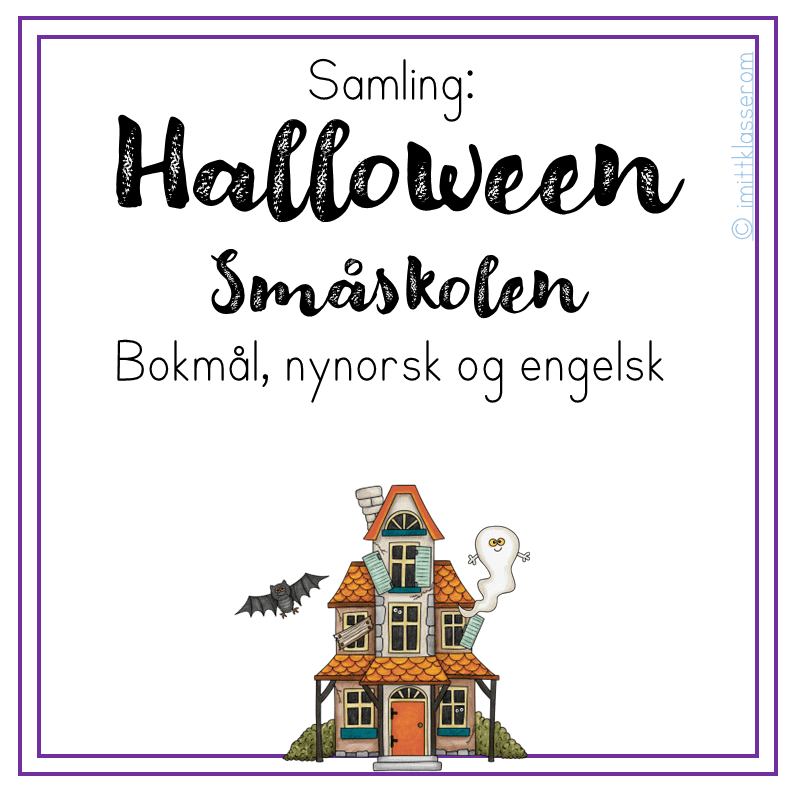 Samling: Halloweenoppgaver Småskolen – Bokmål, nynorsk og engelsk