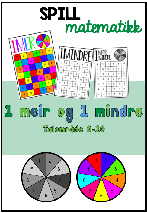 1 mer mindre – tallforståelse – NN og BM