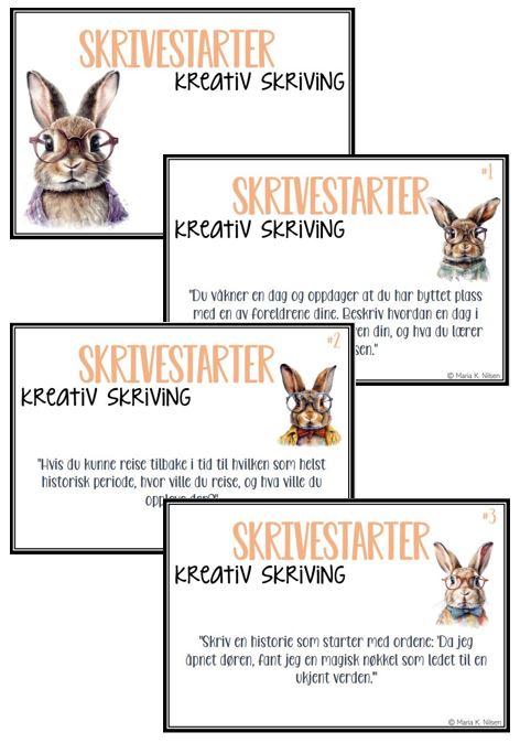 Skrivestartere Kreativ Skriving Undervisningsbyen no Skrivestartere Kreativ Skriving Undervisningsbyen no