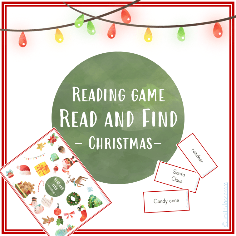 Reading game – Read and Find – Christmas (ENG)