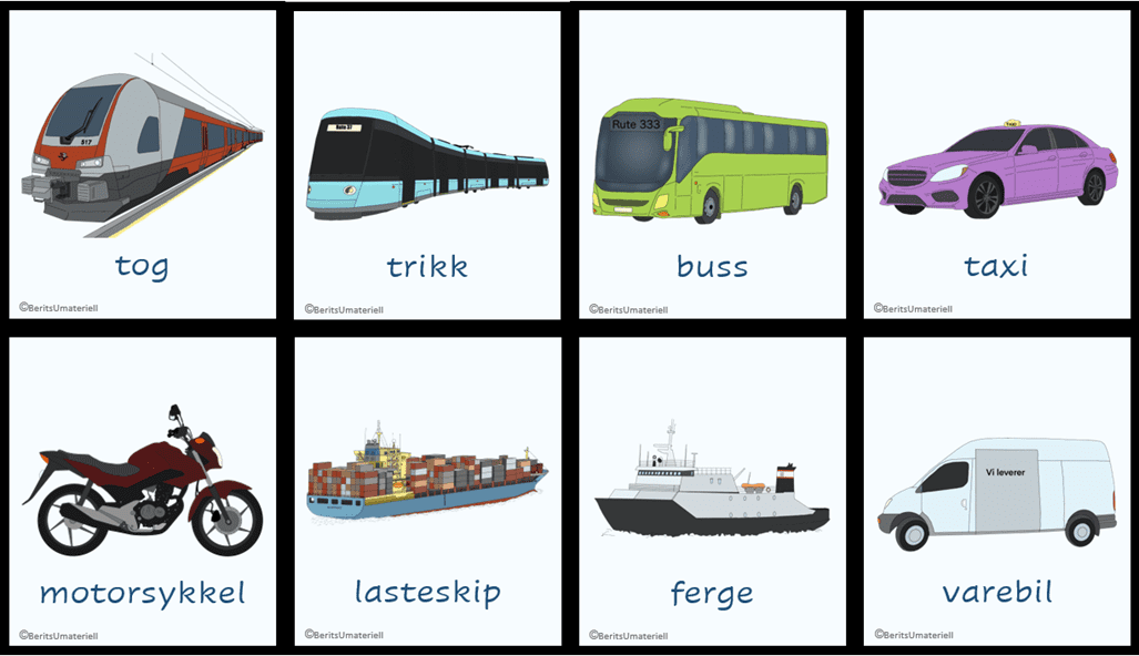 Ord og begreper – Transport BM