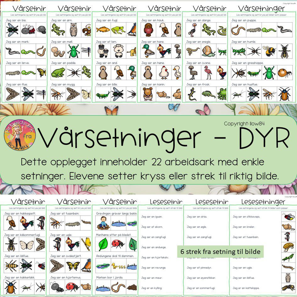 Vårsetninger – Dyr