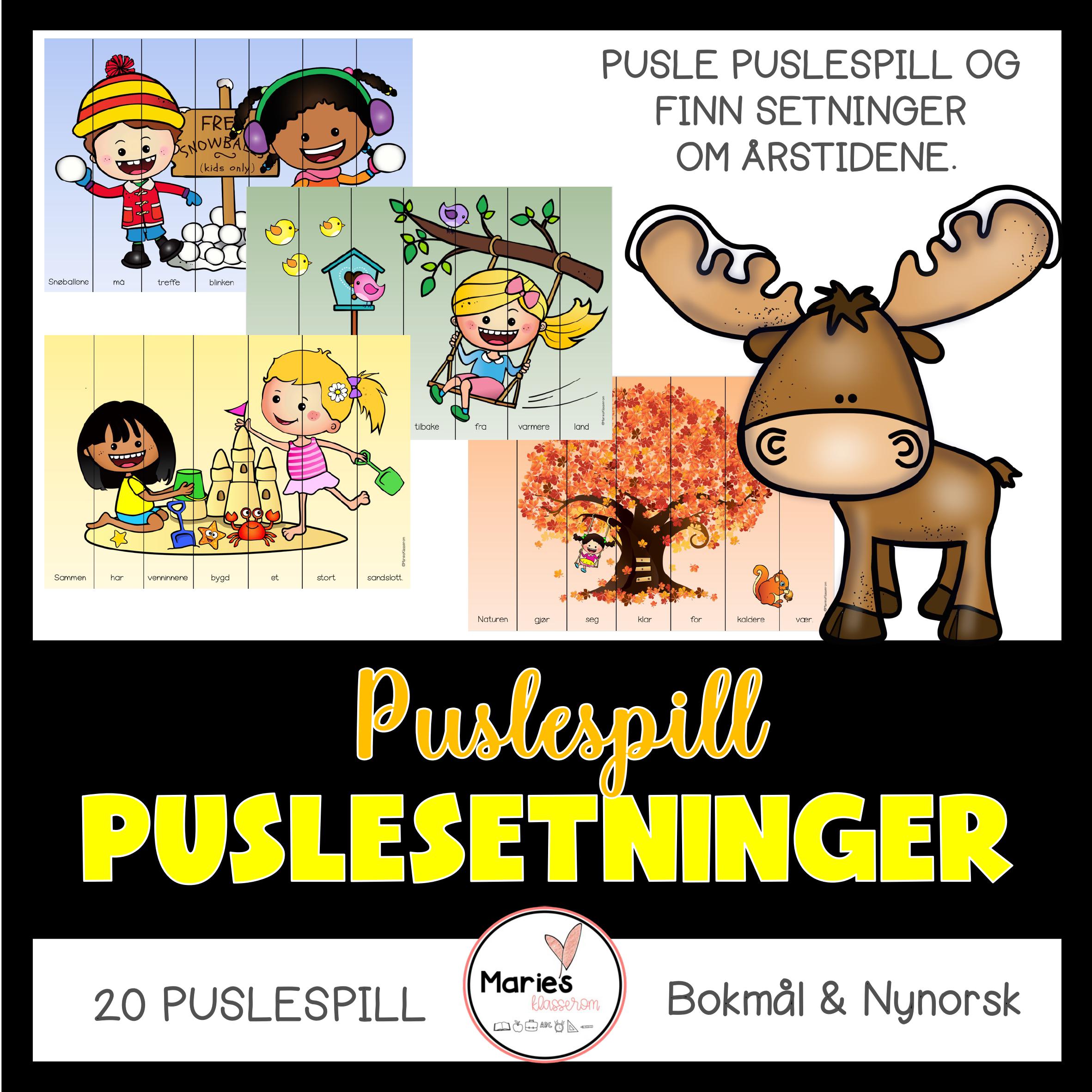 PUSLESETNINGER årstider