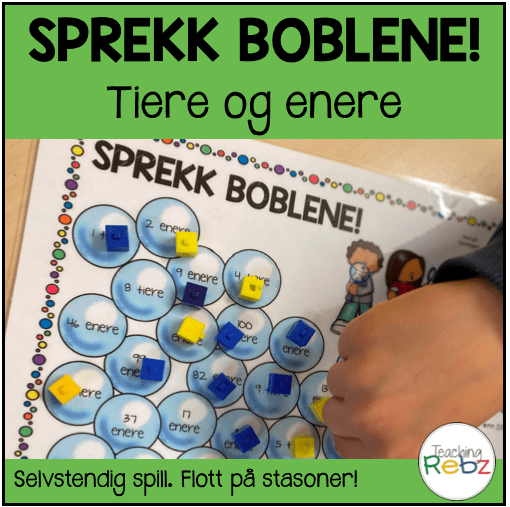 Sprekk boblene! – Tiere og enere 0-100 – Bokmål og nynorsk