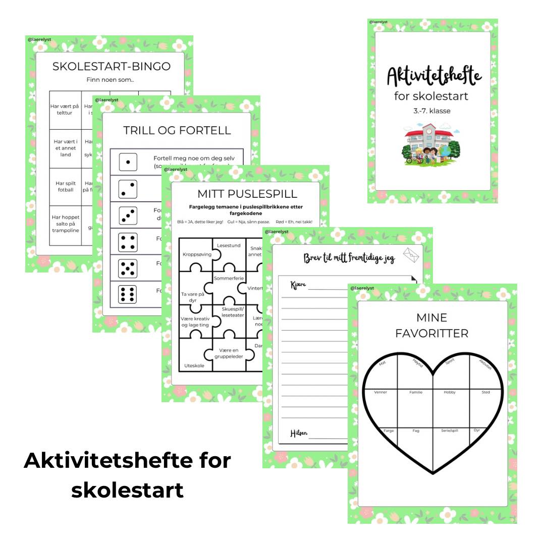 Aktivitetshefte for skolestart