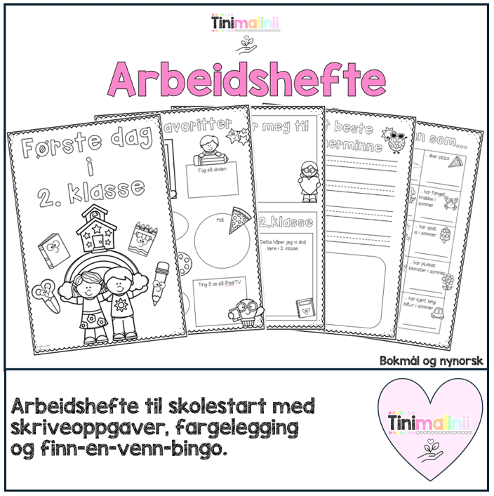 Arbeidshefte - skolestart 2. klasse