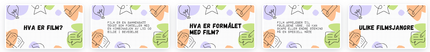 Tema: Film – flashcards, 17 kort