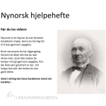 Nynorsk hjelpehefte