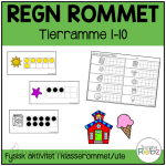 Regn rommet – Tallmengder 1-10 i tierramme