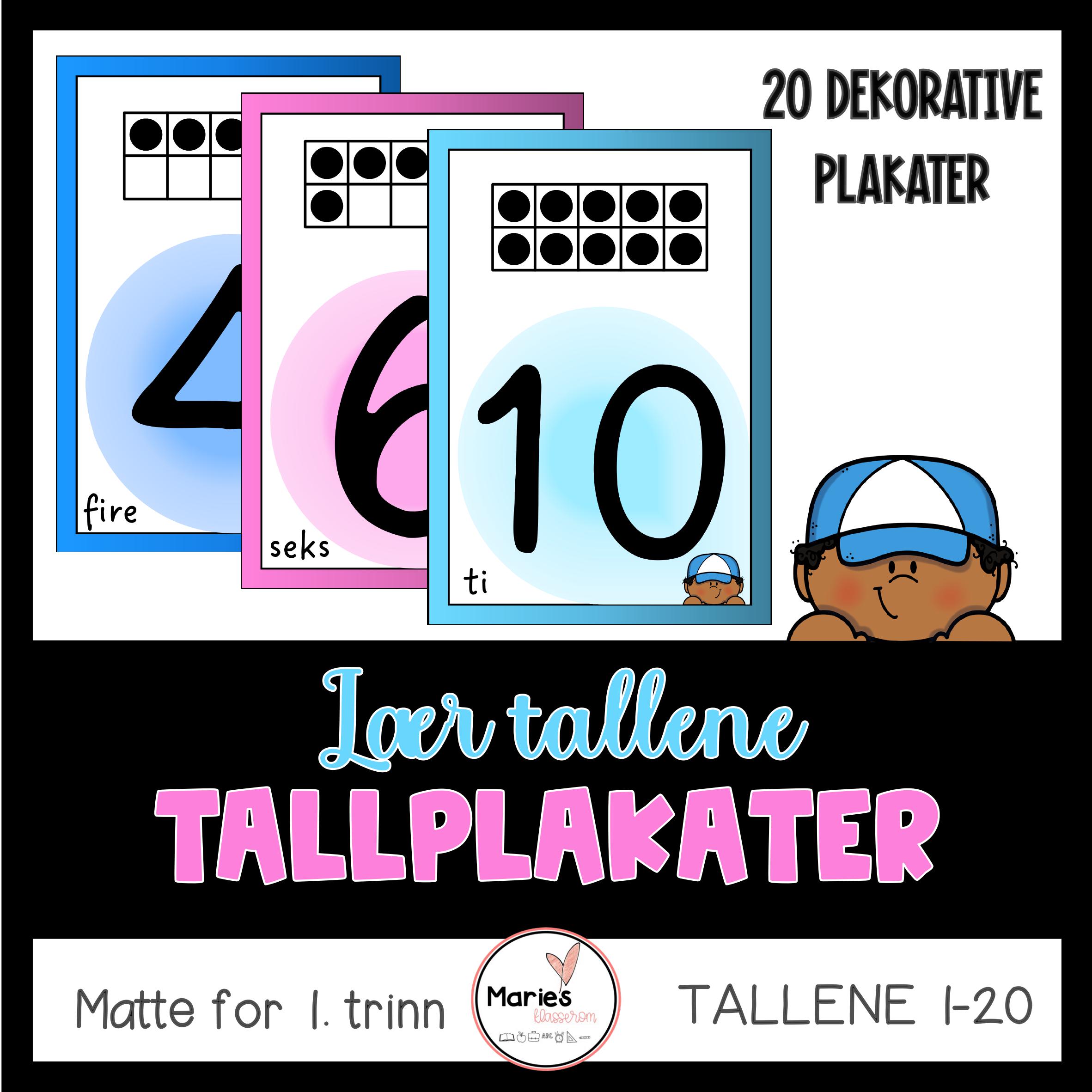 TALLplakater 1-20