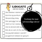 Sjekkliste, rettskrivning!