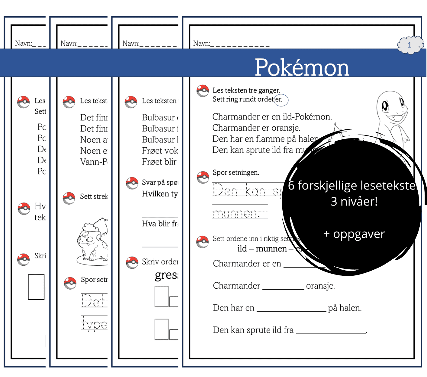 Pokémon-lesetekster