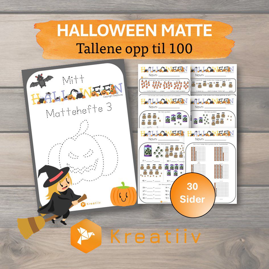 Halloween matte – Tallene opp til 100