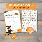 Halloween matte – Tallene opp til 20