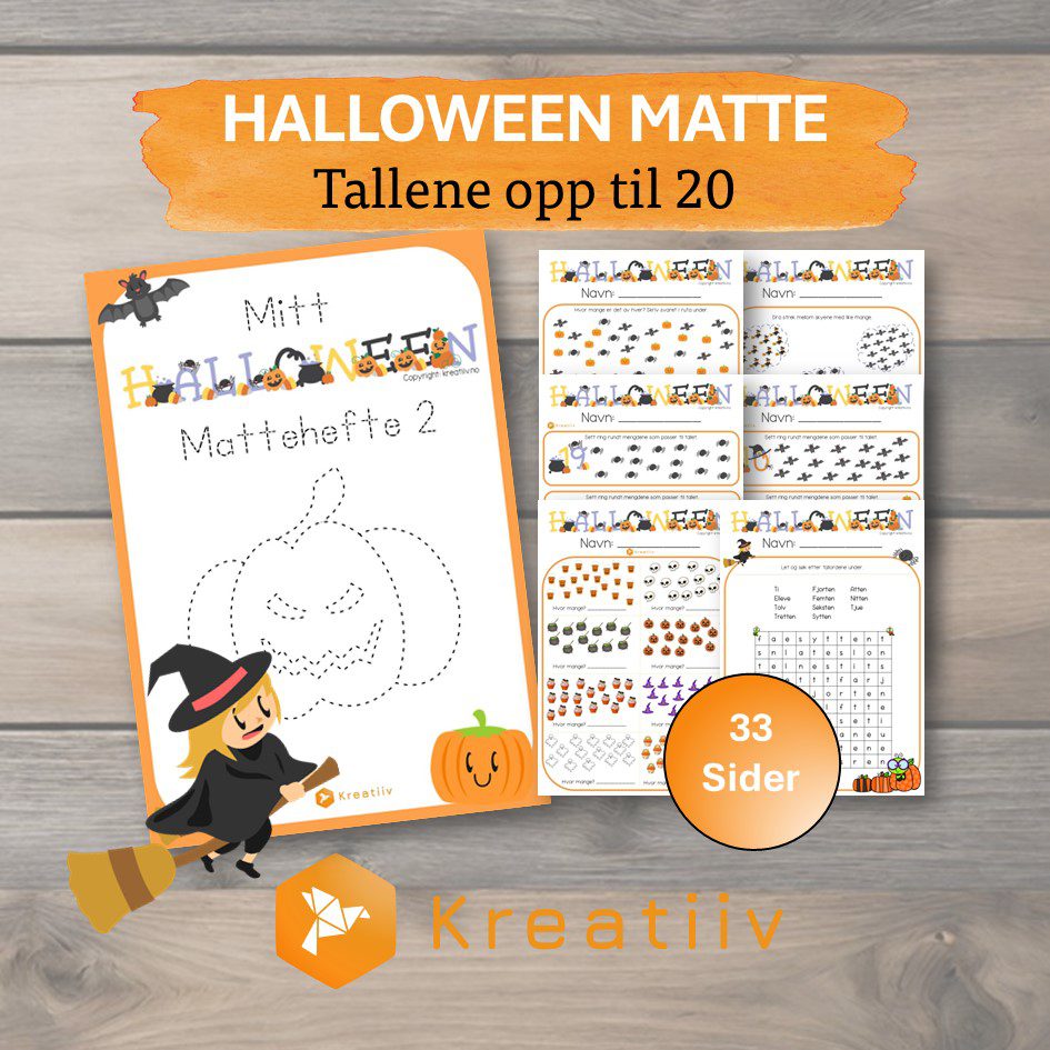 Halloween matte – Tallene opp til 20