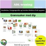 ADL trening-Matgruppe-grønnsakerogdip