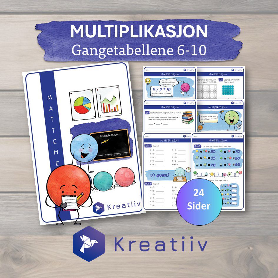 Multiplikasjon: Gangetabellene 6-10