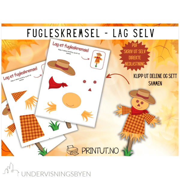 Arbeidshefte Halloween, med gratis klipp-og-lim! - Bilde 5