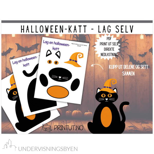 Arbeidshefte Halloween, med gratis klipp-og-lim! - Bilde 6