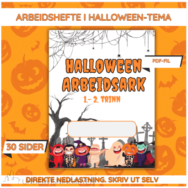 Arbeidshefte Halloween, med gratis klipp-og-lim! - Bilde 2