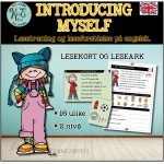 🇬🇧 Introducing myself (lesekort og leseark)