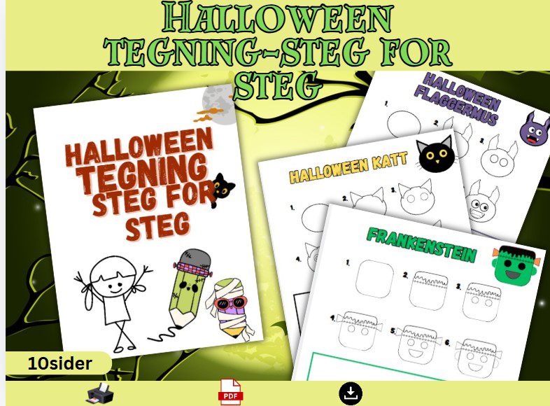 Steg for steg tegning- halloween