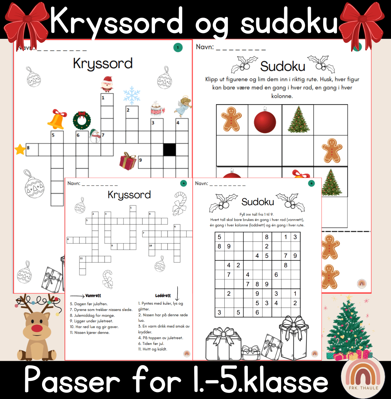 Julens kryssord og sudoku!