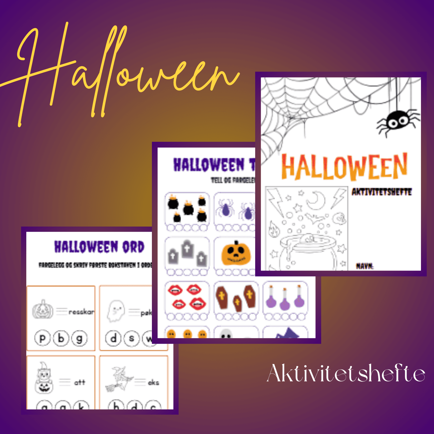 Halloween – Aktivitetshefte