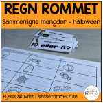 Regn rommet – Sammenligne mengder 1-10 – Halloween-tema