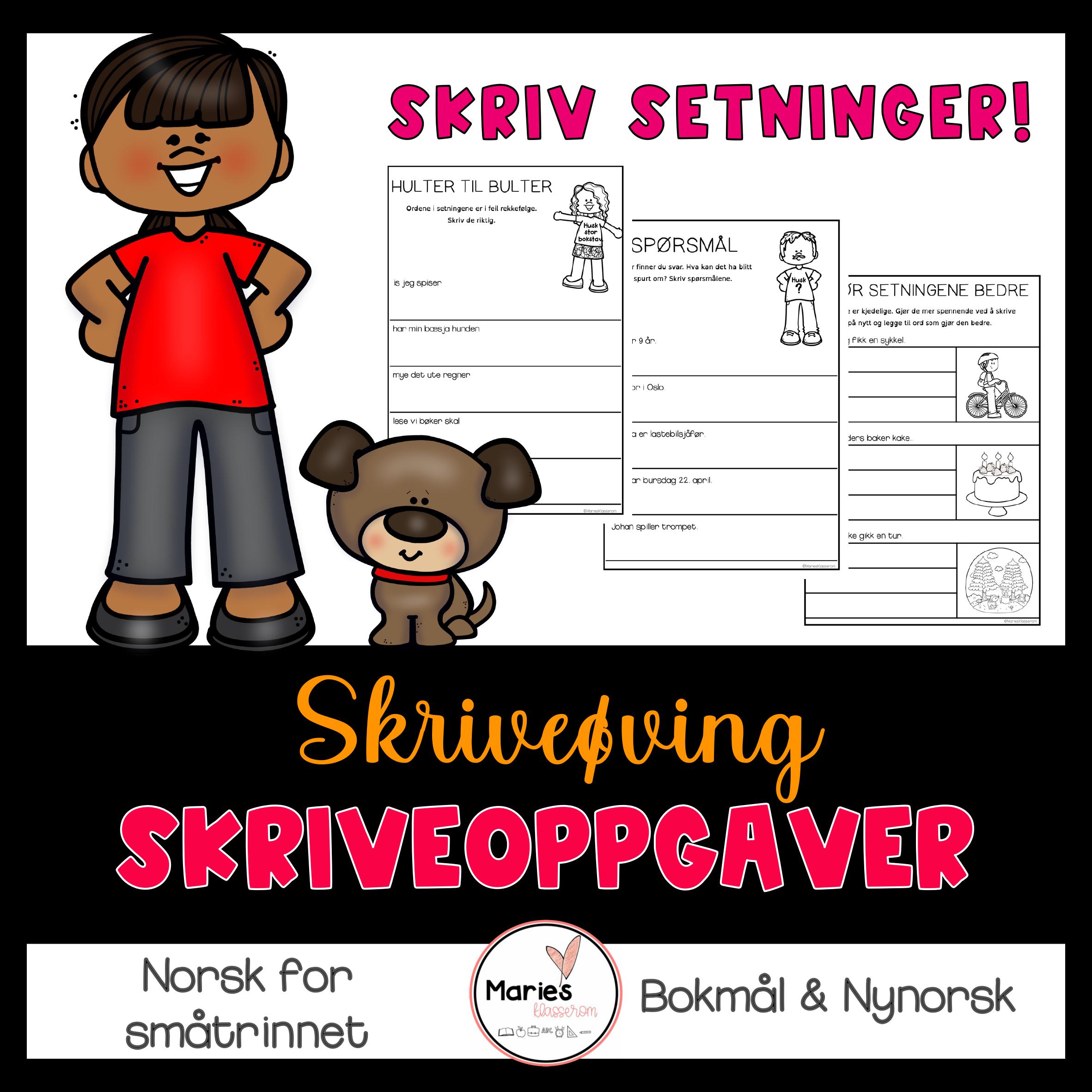 SKRIVEOPPGAVER – setninger