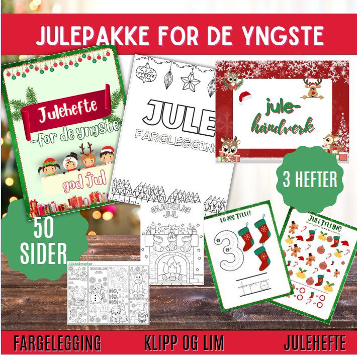 Julepakke-3 hefter- for de yngste elevene