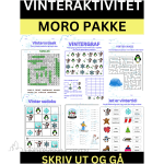 Vinter Aktivitetspakke – arbeidsark