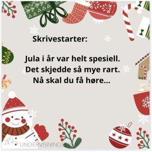Skrivestarter til desember