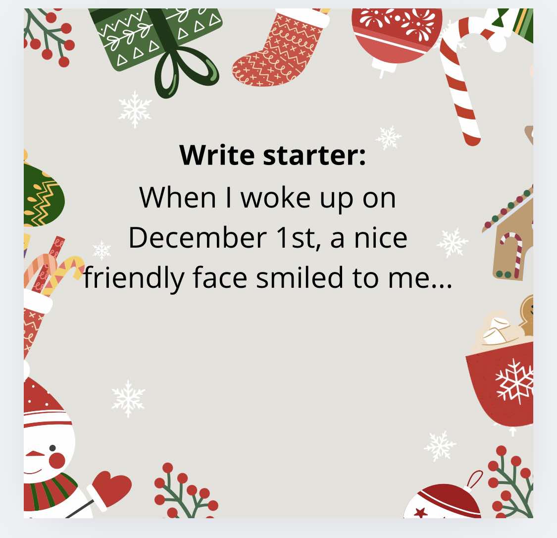 Skrivestarter til desember - Bilde 7