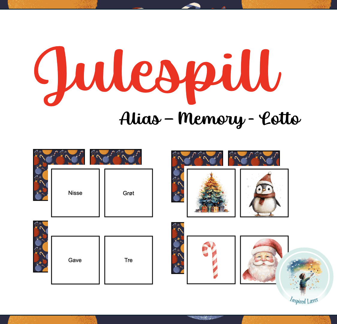 Julespill – Alias, Memory, Lotto